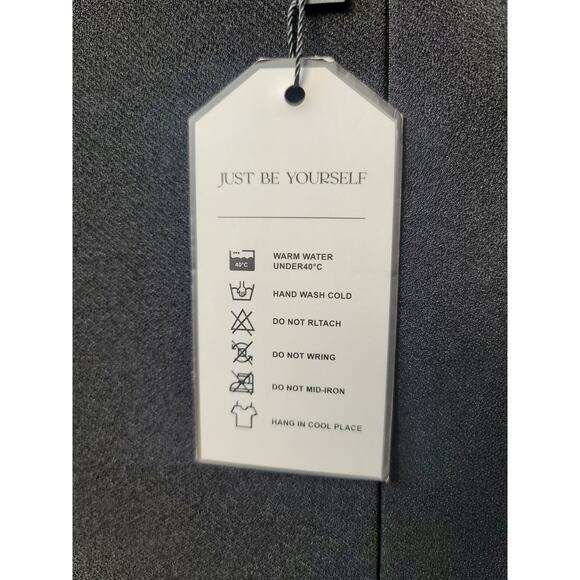 Women's Jumpsuit Small Black Lace Long Sleeve Asymmetrical Hem Wide Leg Evening - Picture 14 of 16